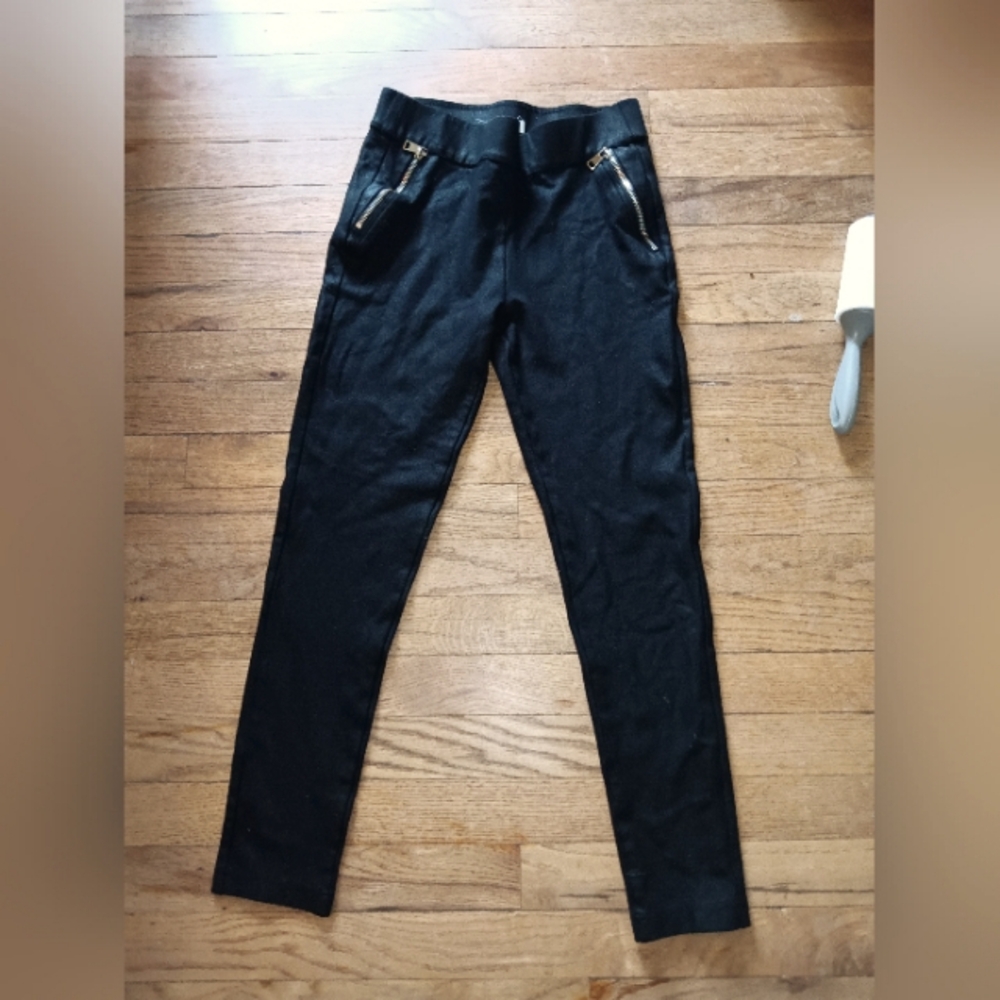 Women's Ashley - Classics Black High Rise Skinny Pants With Zip Pockets S